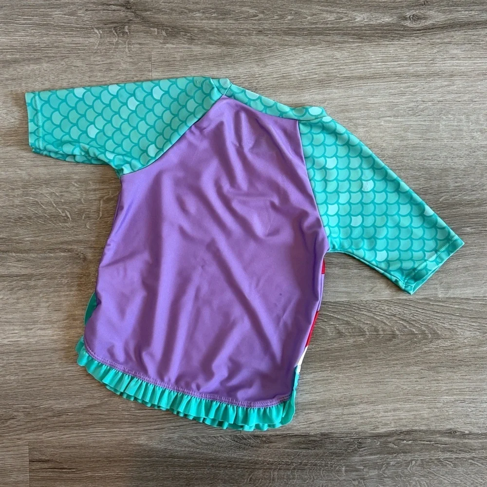 Disney Princess toddler girls swim rash guard